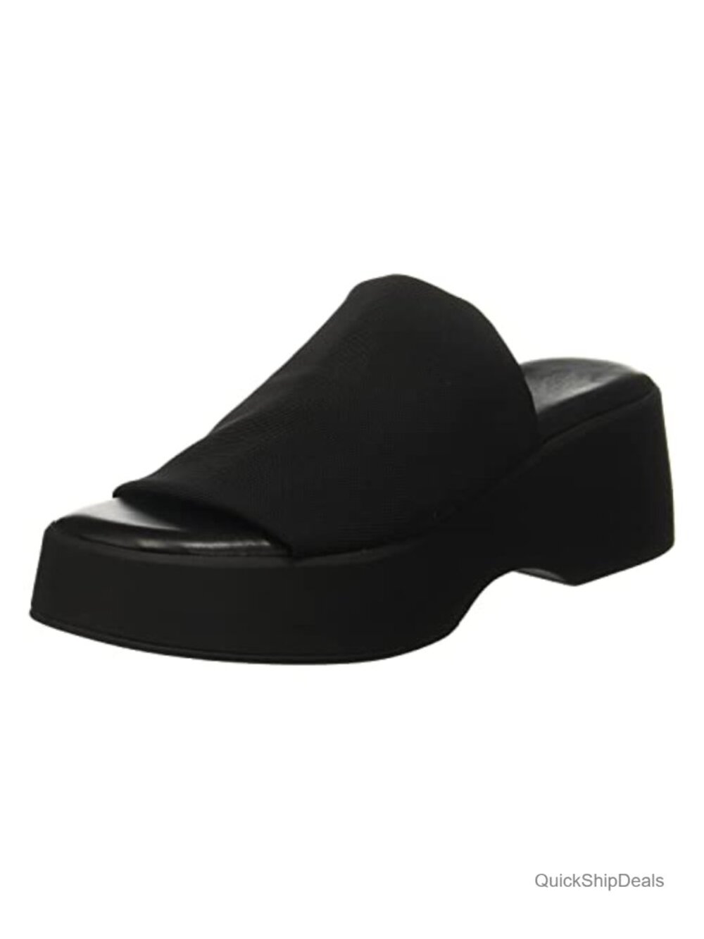 Wedge Slides Sandals Platform Open Toe Slip On Elastic Band Wedges Shoes